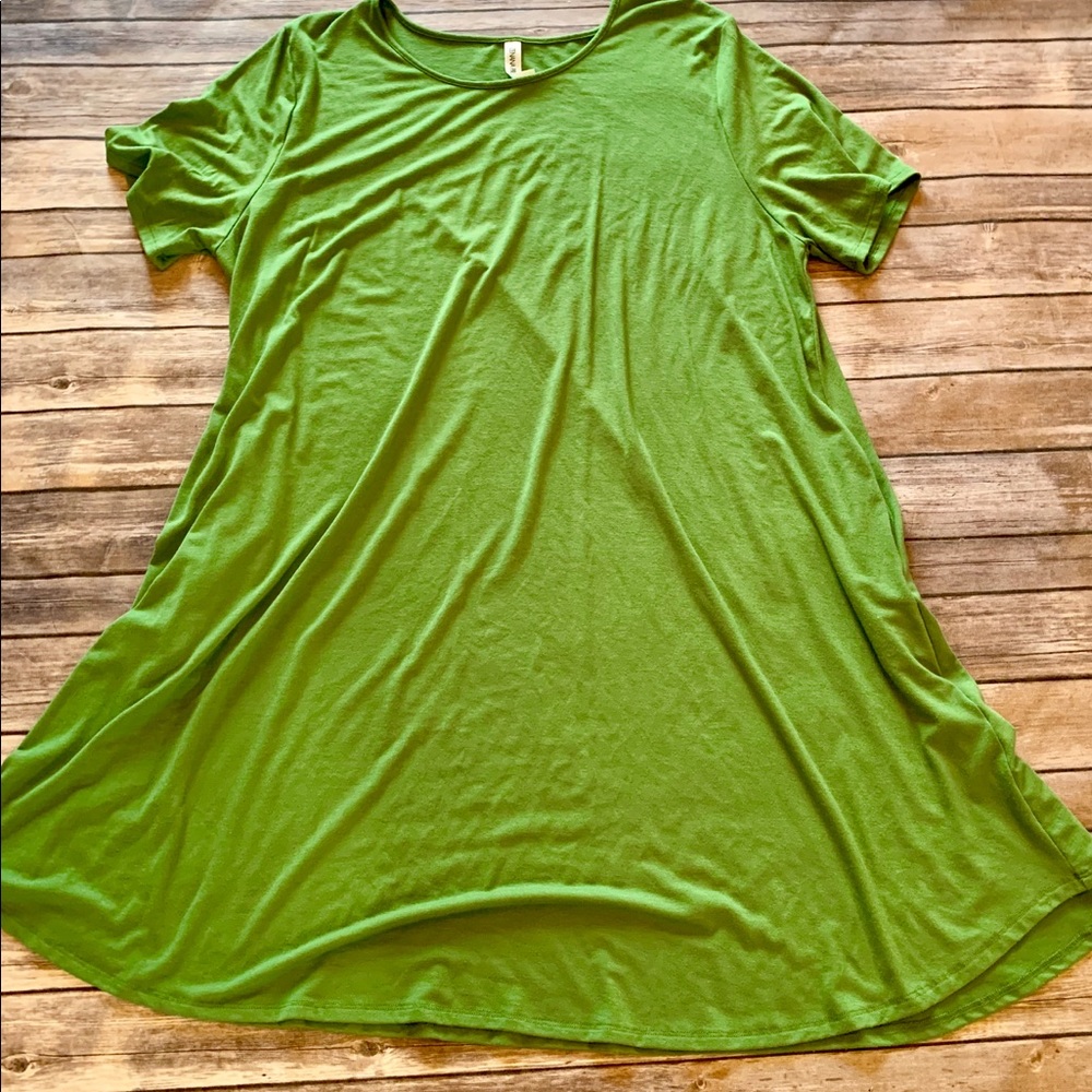 Zenana Green Swing Dress 3X